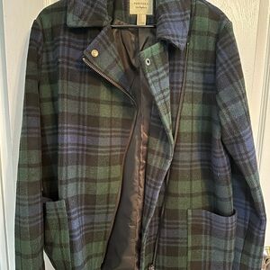 Forever 21 Green Plaid Jacket